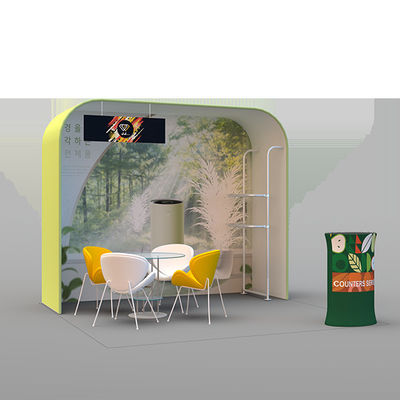 фон выставки 12ft 3D Backwalls стоит облегченные знамена 10x20 дисплея