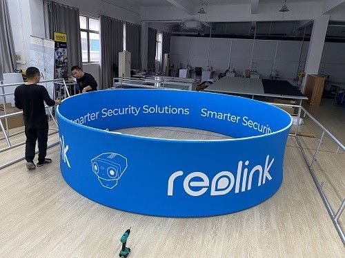 Поп 4FT X 1FT вверх по знаку смертной казни через повешение потолка картины ткани дисплея выставки одиночному, который встали на сторону