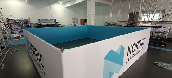 тяга выставки ткани 60IN напряжения 20ft вверх по знаменам PSD хлопает вверх по знаменам выставки