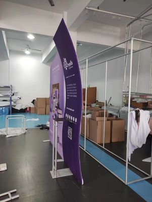 будочка торговой ярмарки стойки дисплея выставки торговой выставки ткани напряжения 230g облегченная подсвеченная